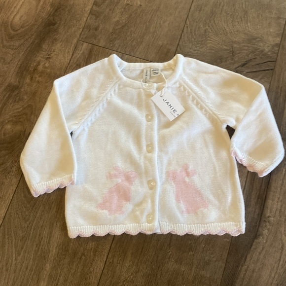 Janie and Jack Sweet & Soft Baby Bunny Cardigan 3 to 6 months NWT E71 - Picture 5 of 8